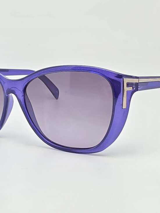 Fendi FS5219 513 Crystal Purple Frame Grey Gradient Lens Sunglasses w/ Case 58mm main image 12